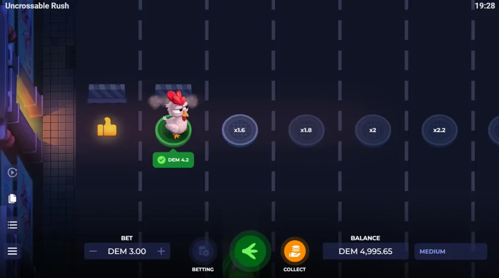 Παιχνίδι του Uncrossable Rush